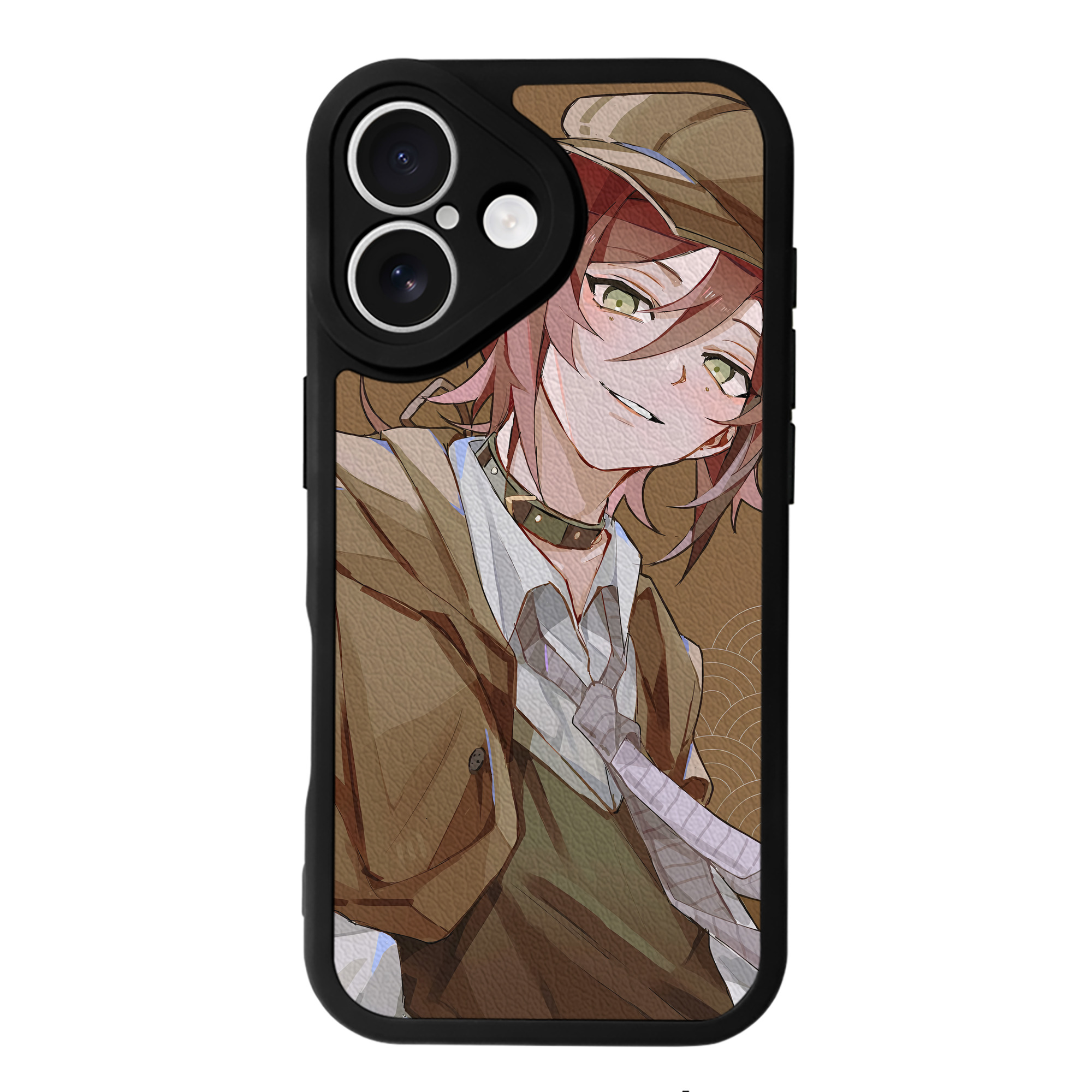 （画像用） 文豪ストレイドッグス Bungo Stray Dogs 【iPhone 16シリーズ対応】シリコンスマホケース（レザー調） 材質：シリコン
